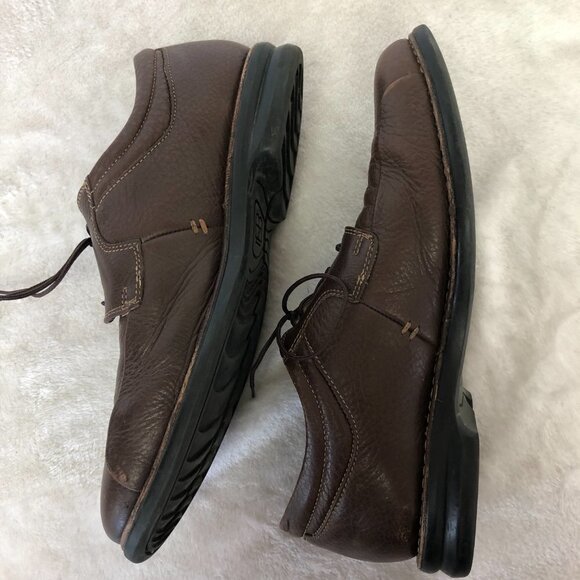 Nunn Bush Men's Leather Lace Up Brown Oxford Loafers Size 9 - Picture 11 of 16